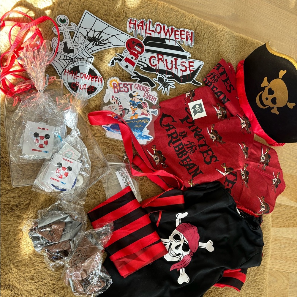 Disney Cruise Halloween and Pirates accessories